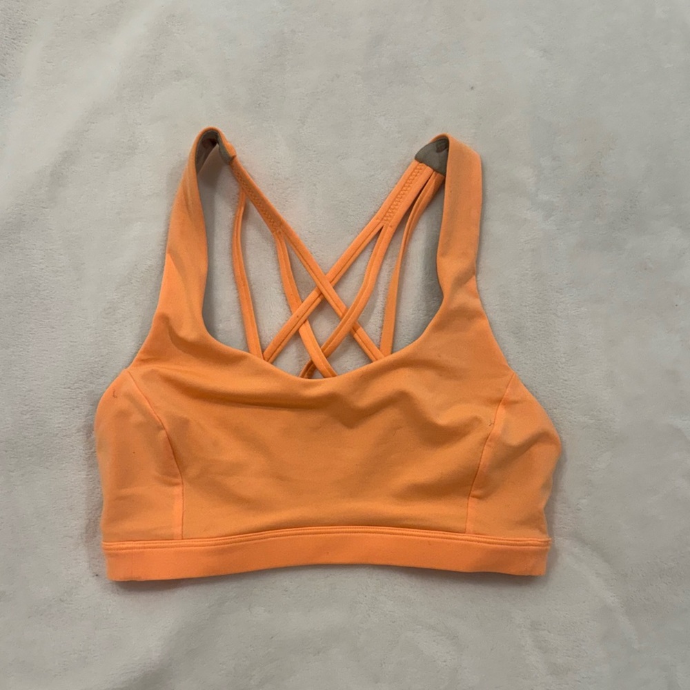 Lululemon SIZE 4-Free to Be Serene Bra Orange
